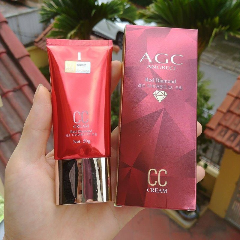 Kem nền kim cương đỏ AGC CC Cream