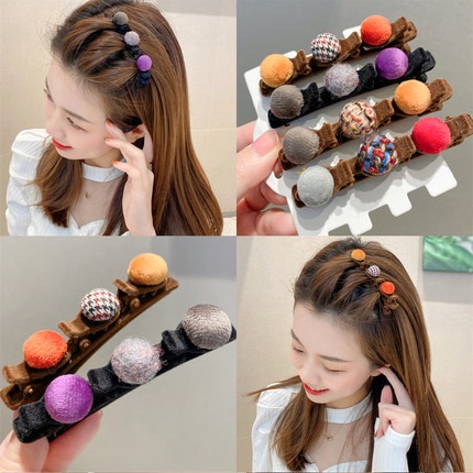 Kẹp Tóc Mỏ Vịt Thiết Kế Một Bên Tiện Dụng Cho Nữ