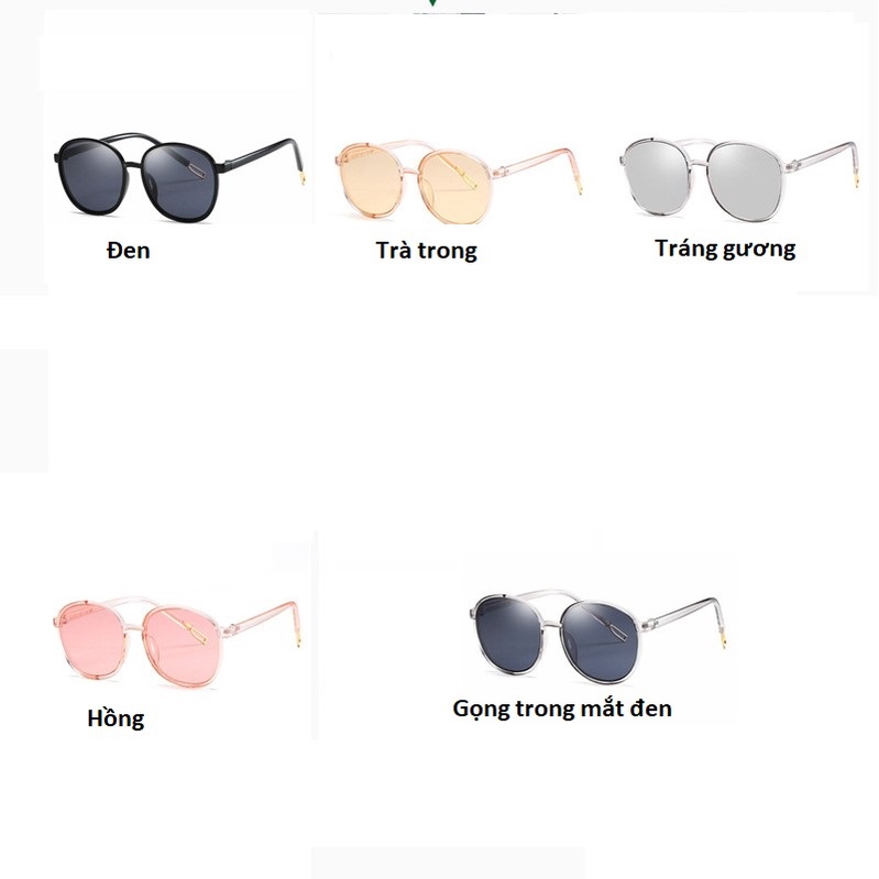 (HOT HOT) Kính mát nữ thời trang cá tính, mắt tròn siêu đẹp - KM50