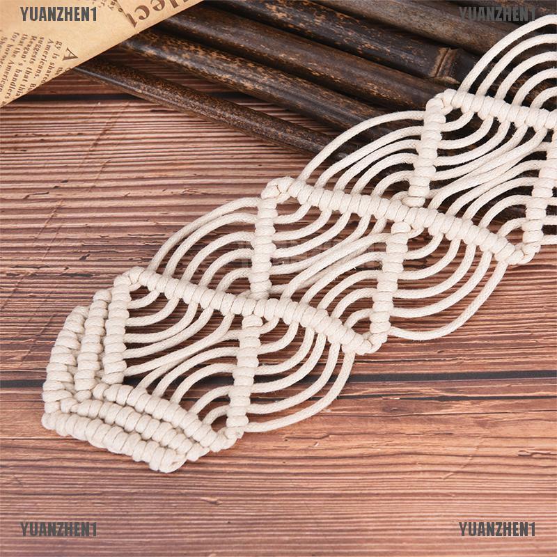 Thắt Lưng Bản Rộng Khóa Gỗ Phong Cách Bohemian Cổ Điển yuanzhen1 Cho Nữ