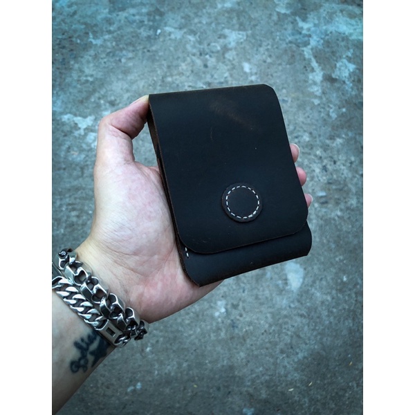 Ví da handmade - Ví kẹp tiền