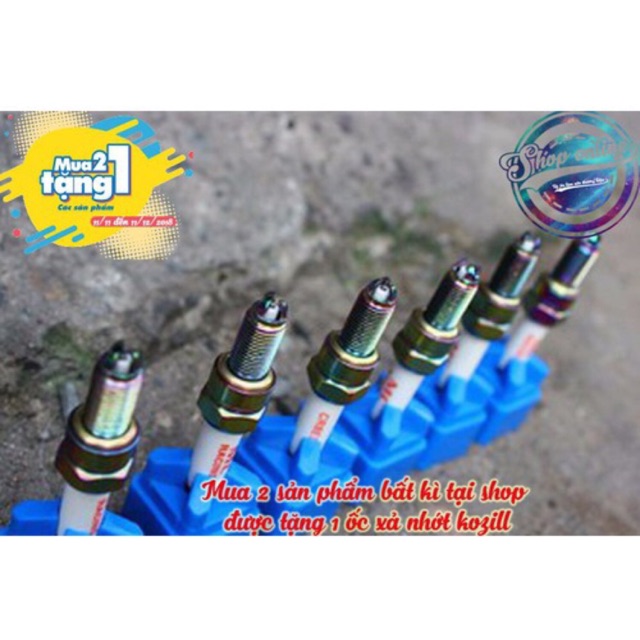 Bugi 3 chấu bạch kim MC Racing