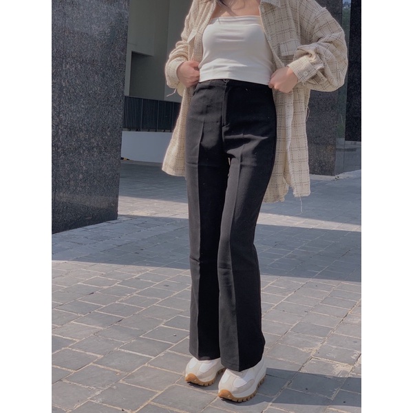 Quần vải ống loe QB205 LOLLIE STUDIO