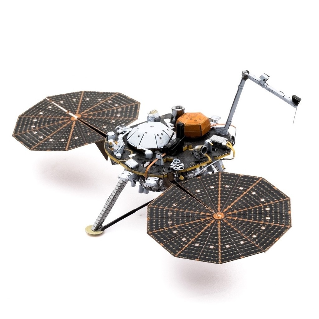 Mô Hình Lắp Ghép 3D Kim Loại Tự Ráp trạm đổ bộ InSight robot NASA thăm dò Sao Hỏa - Chưa Lắp
