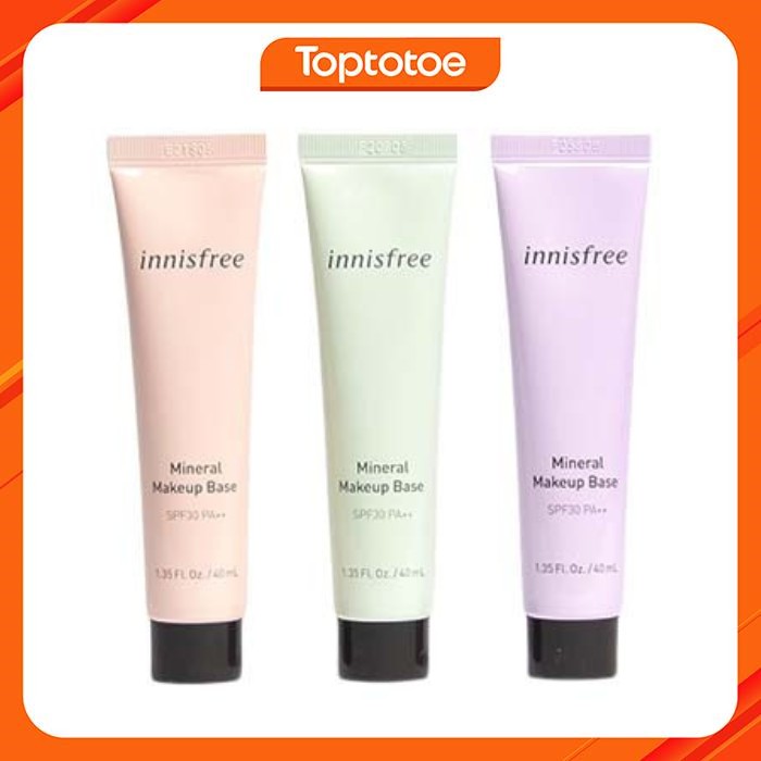 Kem Lót Điều Chỉnh Tông Da, Kiềm Dầu, Dưỡng Ẩm Innisfree Mineral Makeup Base SFP30 PA++ 40ml