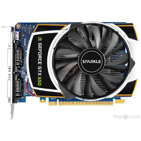 Bộ xử lý đồ hoạ NVIDIA GTX 650 Sparkle 1GB