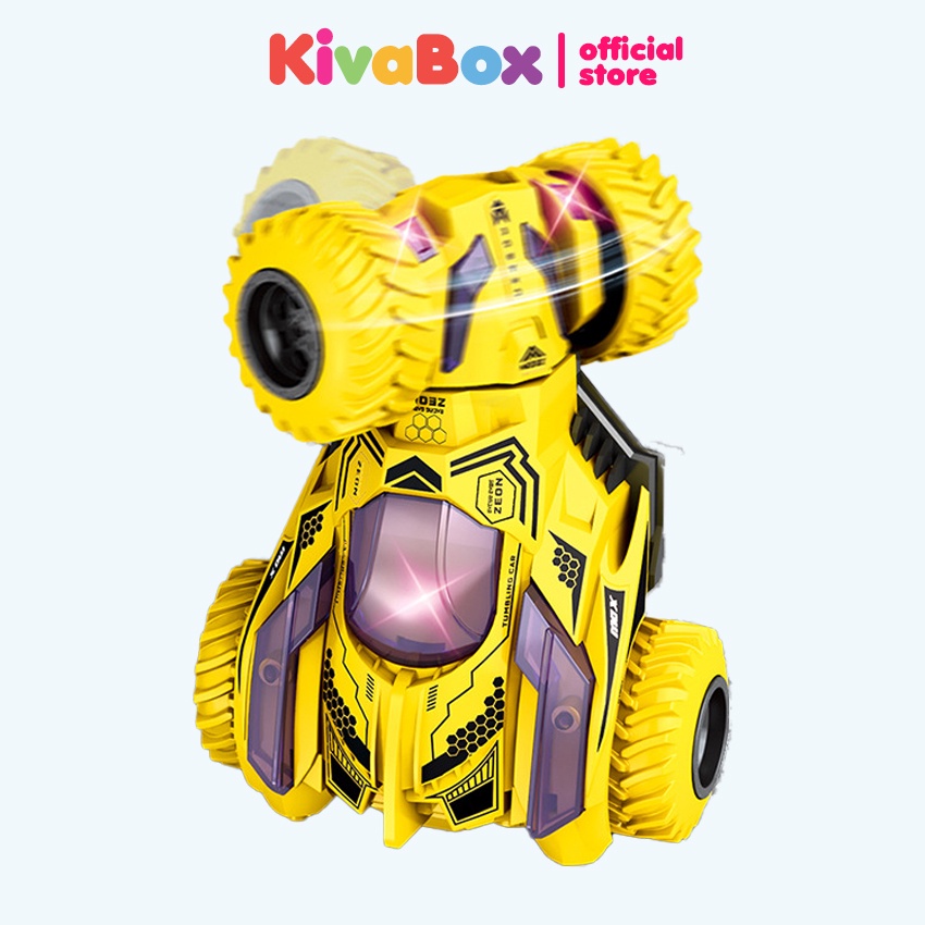 Xe địa hình nhào lộn KivaBox , nhựa ABS siêu bền, đầu xoay vòng vui nhộn