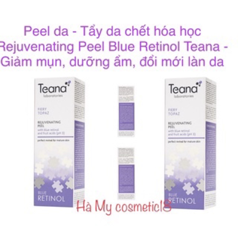 Peel da Tẩy da chết hoá học Teana Blue Retinol Rejuvennating - BHA cho da căng bóng, mịn màng