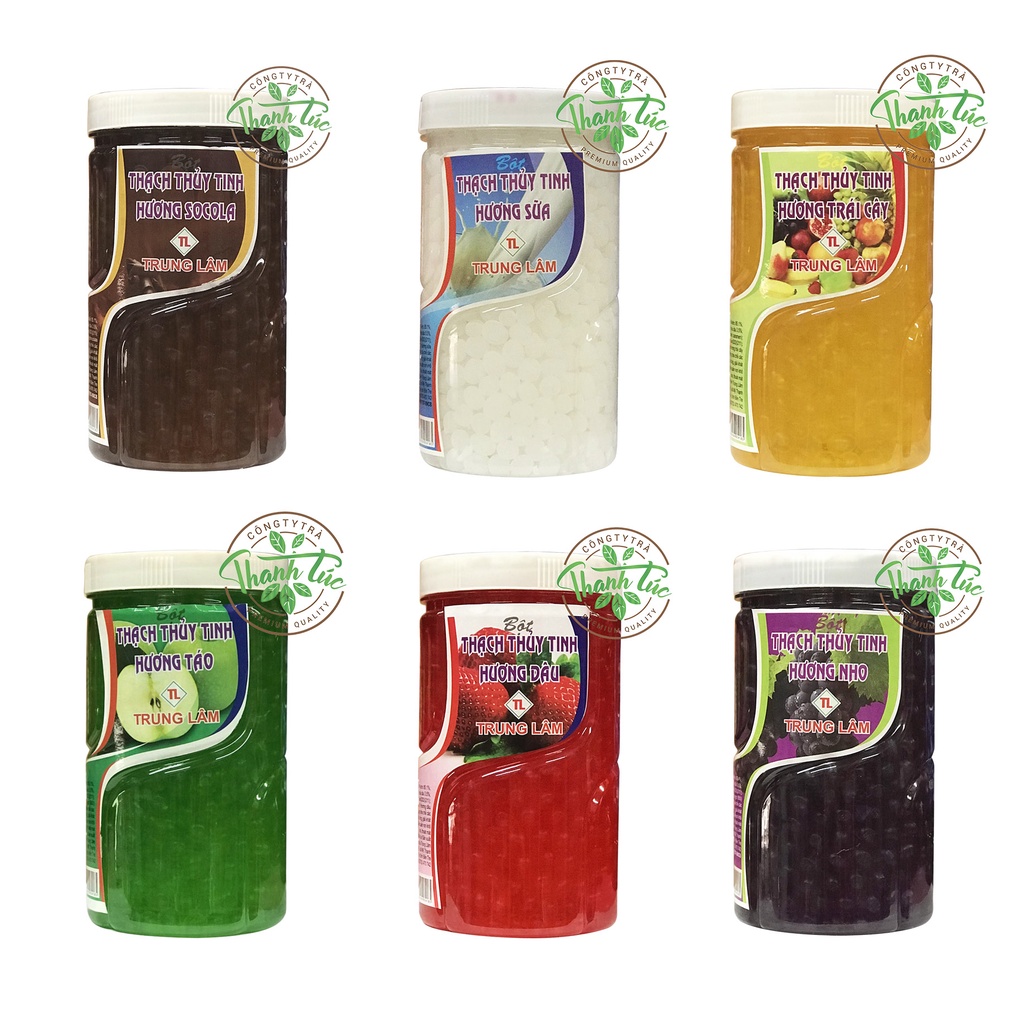 Thạch Nổ Popping Thủy Tinh Trung Lâm Có Đủ Các Mùi Hủ 1kg & 2kg5