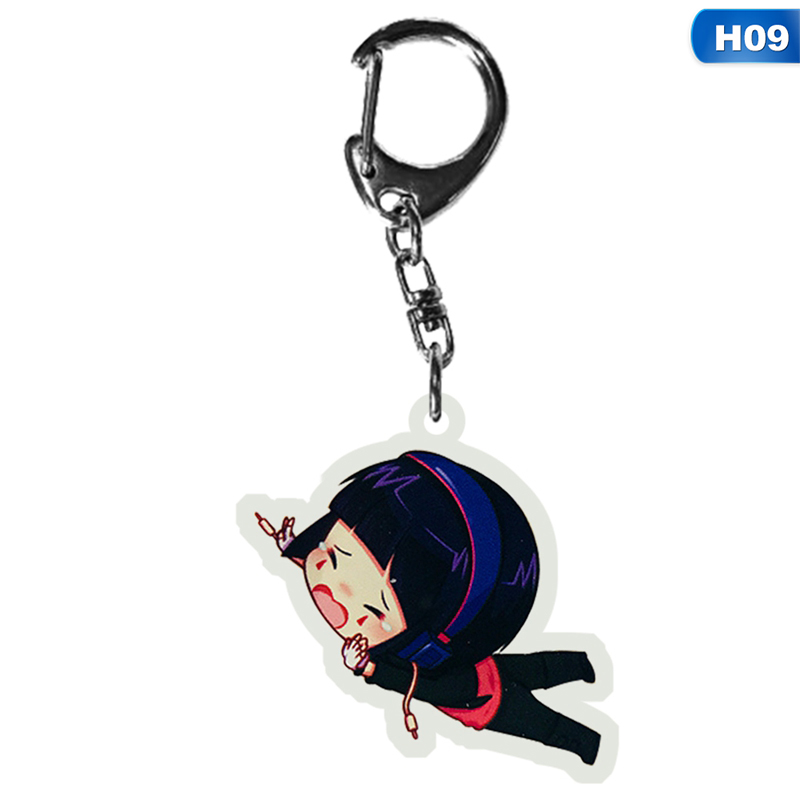 flowersqueen Móc chìa khóa họa tiết nhân vật anime My Hero Academia