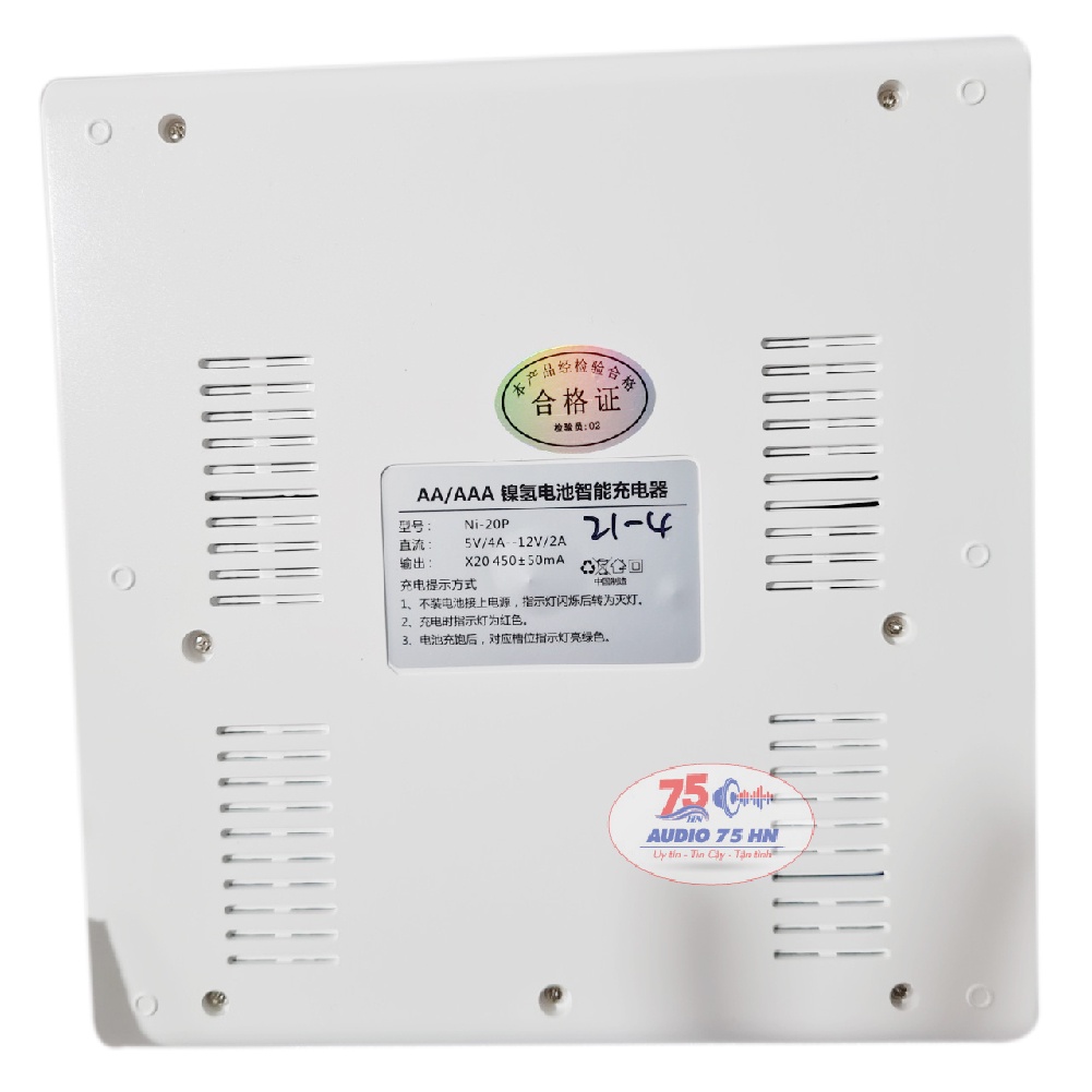 Bộ sạc pin Beston AA/AAA 20 khe tự ngắt cao cấp chuyên dụng Karaoke