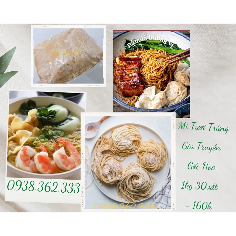 [GIAO HOẢ TỐC] mì trứng tươi gốc hoa gia truyền 1kg 30 vắt | BigBuy360 - bigbuy360.vn