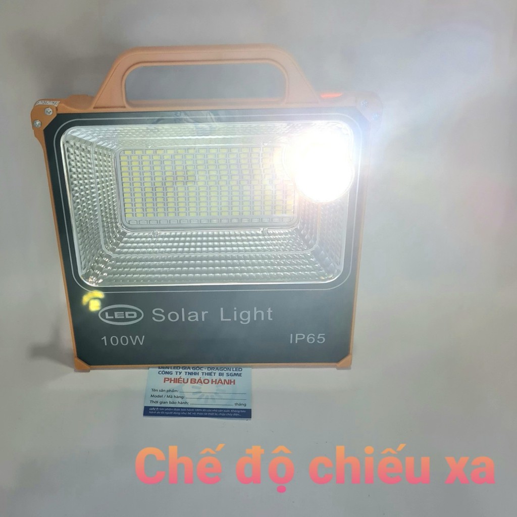 HOT - Đèn pha năng lượng mặt trời đa năng xách tay 100w SOS sạc pin điện thoại - Bảo hành 12 tháng 1 đổi 1 chính hãng