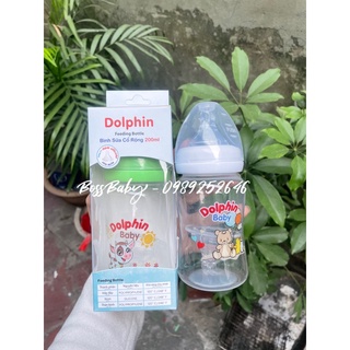 Tặng thêm 1 núm bình sữa cổ rộng 200ml 300ml dolphin - ảnh sản phẩm 1