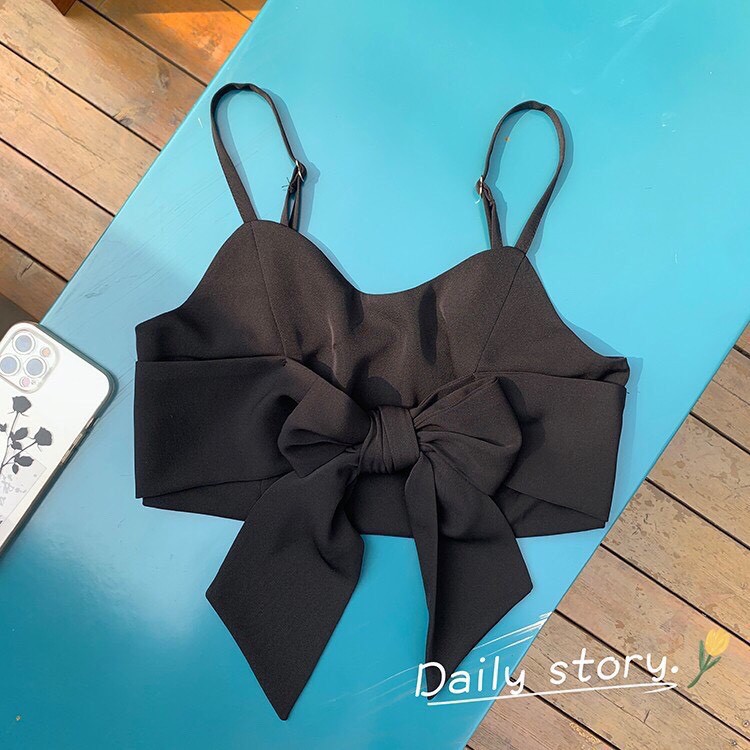 Set váy tầng trắng mix áo yếm hai dây ullzang - Set váy ullzang 2 lớp voan thô mát mix áo yếm đen bắt trend C259 | BigBuy360 - bigbuy360.vn