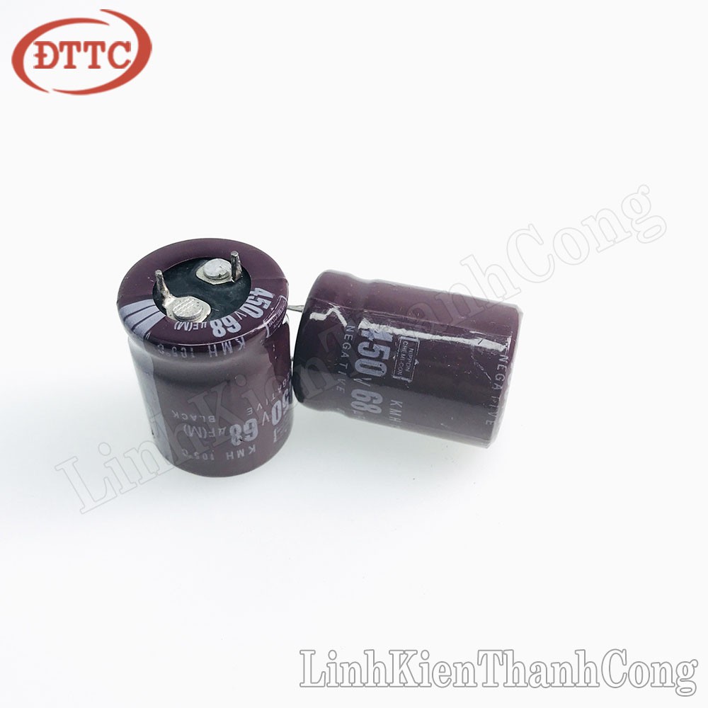 Tụ 68uF 450V chân cứng (22x30mm)