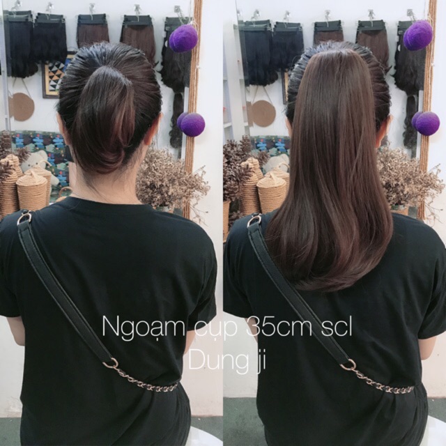 Tóc giả ngoạm cụp 35cm