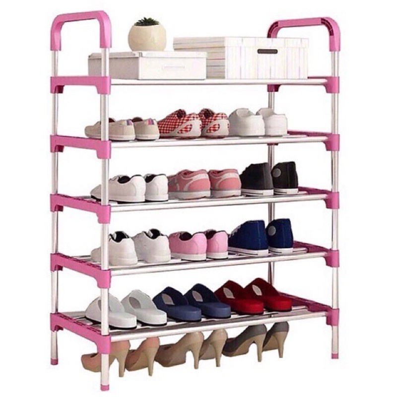 Kệ Để Giày Dép Inox 5 Tầng Hàn Quốc Cao Cấp - Kệ Để Giầy Dép Cao Cấp Đa Năng 88233 Gia Dụng Gia Đình