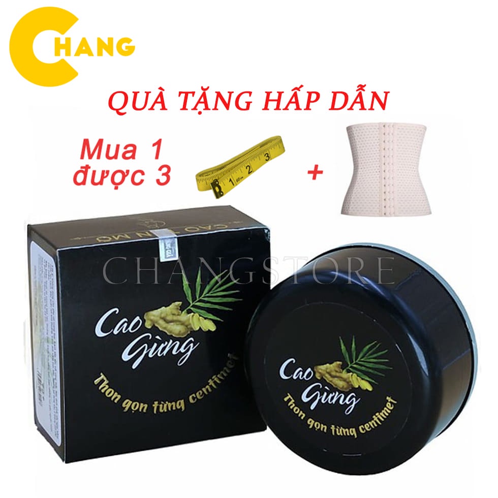 Cao Gừng Tan Mỡ Bụng Thiên Nhiên Việt + Tặng 1 Đai Nịt Bụng Cao Cấp Kèm Thước Dây Đo Eo