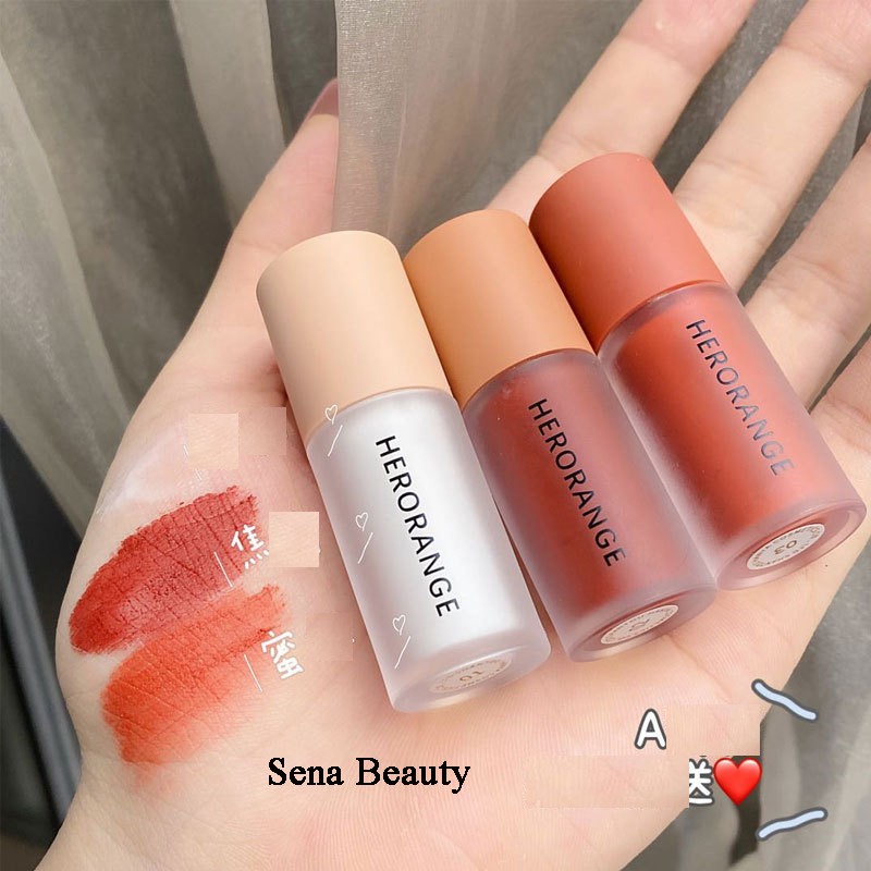 Set son kem lì 3 cây HerOrange LÙN The Feeling Of Heart Senabeauty | BigBuy360 - bigbuy360.vn