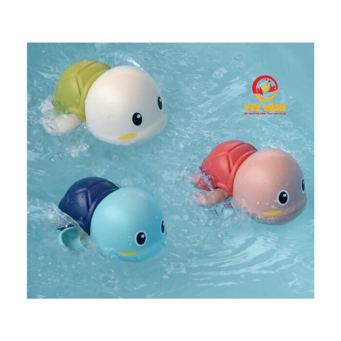 Rùa con tự bơi trong nước [Tự bơi khi lên cót, giúp bé thích thú khi tắm]an toàn với sức khỏe của trẻ.