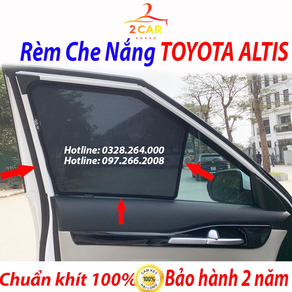 Rèm Che Nắng Xe Toyota Altis 2005-2008,2012,2021, Rèm Chắn Nắng Xe Toyota Altis Hàng Loại 1 MR.ÔTÔ - Bảo Hành 2 Năm