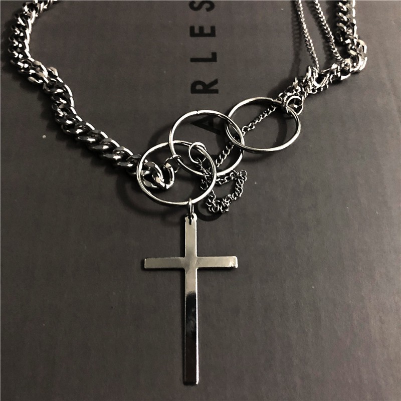 Vòng Cổ Mặt Chữ Thập Phong Cách Hip Hop Thời Trang Cho Nam Và Nữ