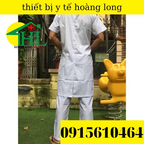 Bộ Quần Áo Blouse (BluE) Bác Sĩ Nữ Cộc  Tay Dáng Dài