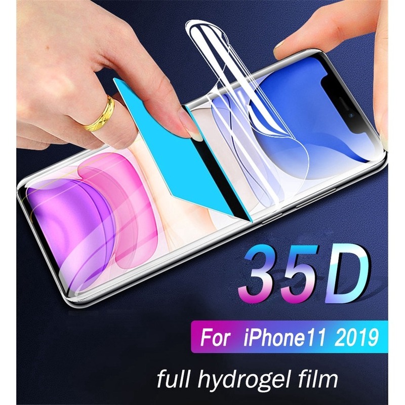 35D HD chống thấm lớp phim hydrogel mềm bảo vệ màn hình cho iPhone 12 Pro Max SE 2020 11 Pro Max XR X XS Max 8 7 6 6s Plus