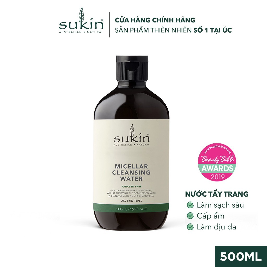 Nước Tẩy Trang Sukin Micellar Cleansing Water 500ml | BigBuy360 - bigbuy360.vn