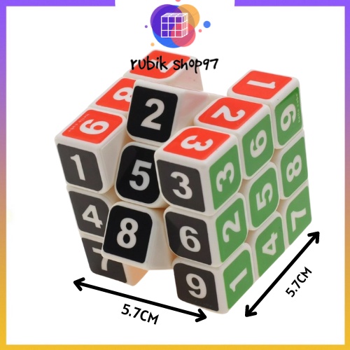 Rubik kỹ thuật số 3x3 rubik 3 tầng kỹ thuật số - dãy số rubik hàng xịn xoay trơn, không kẹt ,không rít ,rubik shop97