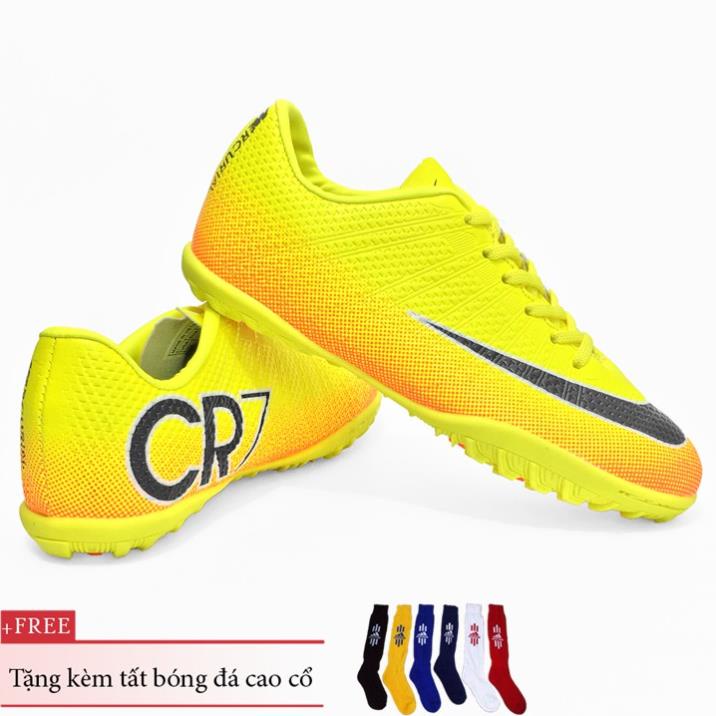 👓 Giày bóng đá trẻ em CR7 Size 31-36 Tặng kèm tất bóng đá cao cổ