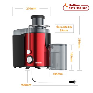 Máy ép hoa quả HAKITA Nhật Bản