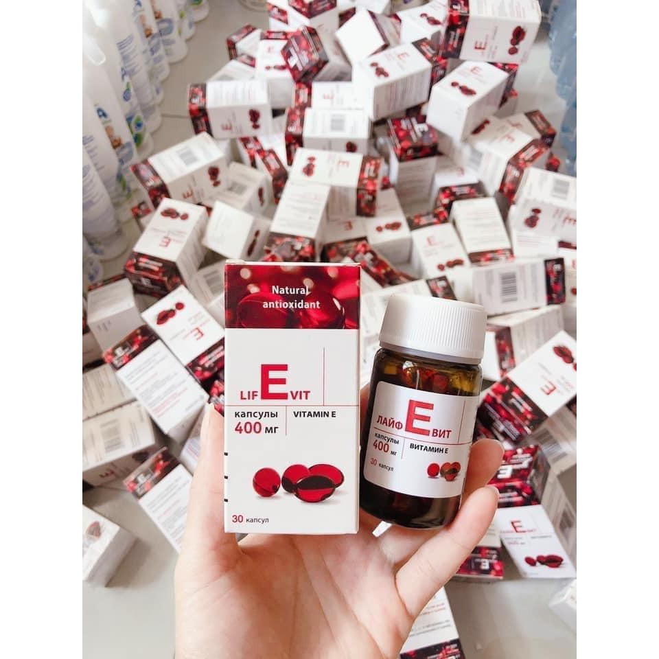 Vitamin E đỏ 400mg, Nga (30 viên) | BigBuy360 - bigbuy360.vn