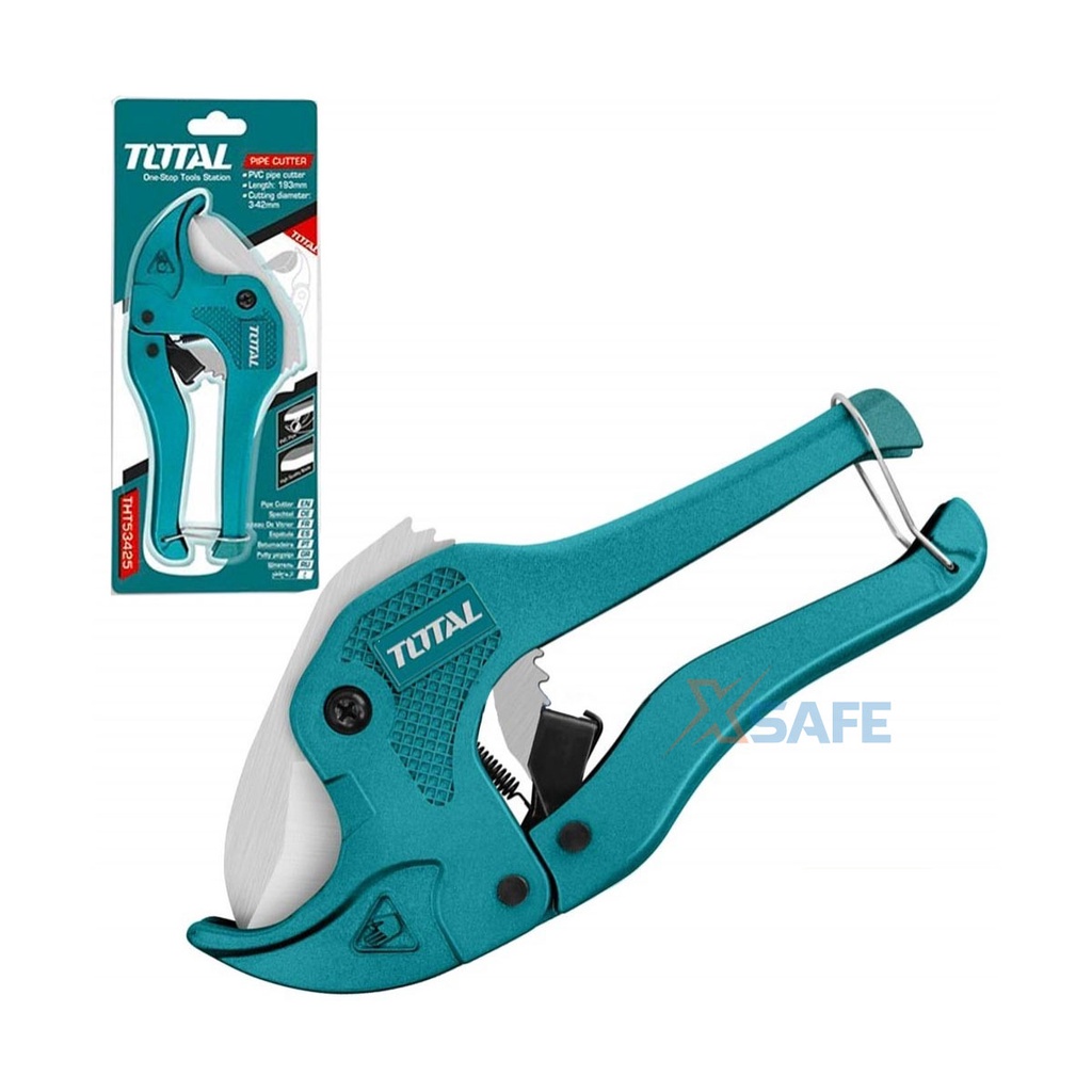Dao cắt ống nhựa PVC chuyên dụng cao cấp TOTAL thép không gỉ sắc bén tự động đóng mở cắt ống nước nhựa sửa chữa cơ khí