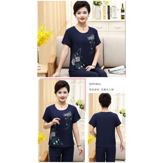 Bộ quần áo mặc nhà vải đũi