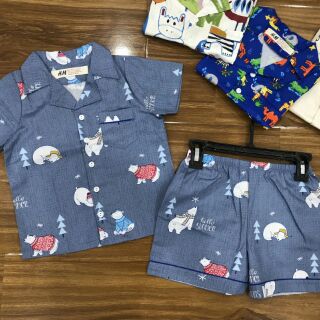 Pijama thô lụa bé trai(9_14Y)