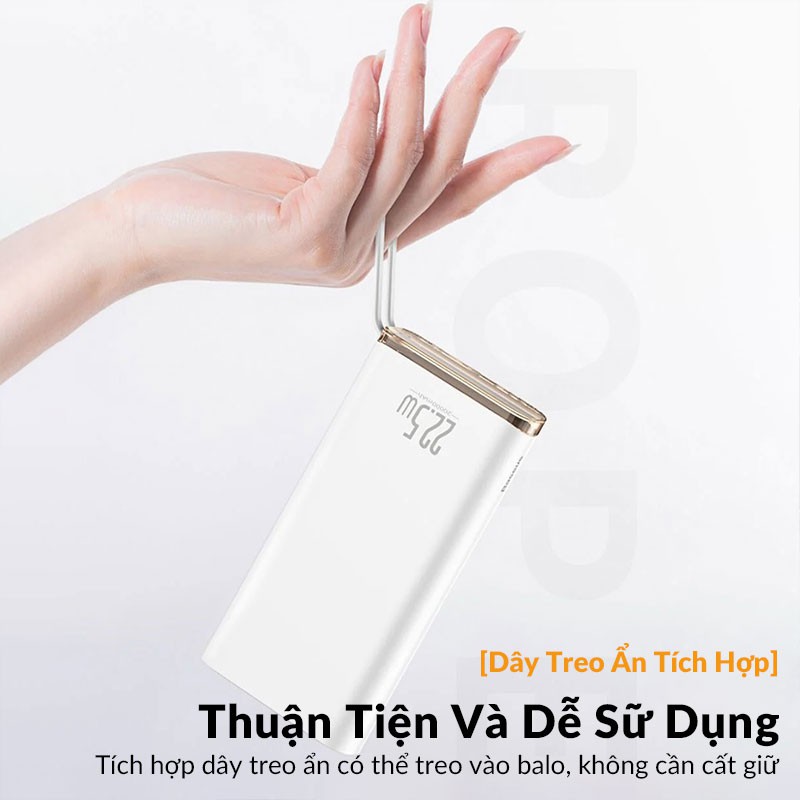 Pin Dự Phòng 20000mAh Baseus Starlight Digital Display 3 input, 3 output, Hỗ Trợ Sạc Nhanh 2 Chiều PD3.0, QC3.0 AFC, FCP