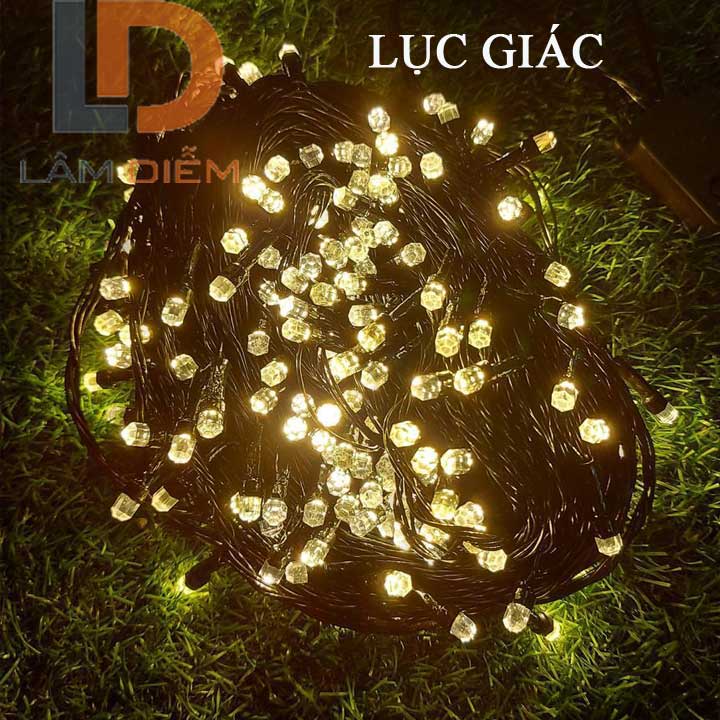 Đèn trang trí noel 50m led dây chớp nháy nhiều màu sắc dài 50m 200 bóng led (thegiodogiadung92)