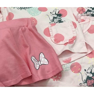 Đồ bộ bé gái sét áo bi hồng kèm quần váy minnie next chất cotton siêu đẹp - ảnh sản phẩm 6