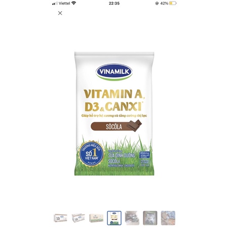 Sữa tươi có đường Vinamilk bịch 220ml