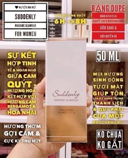 Nước hoa #Suddenly 50ml