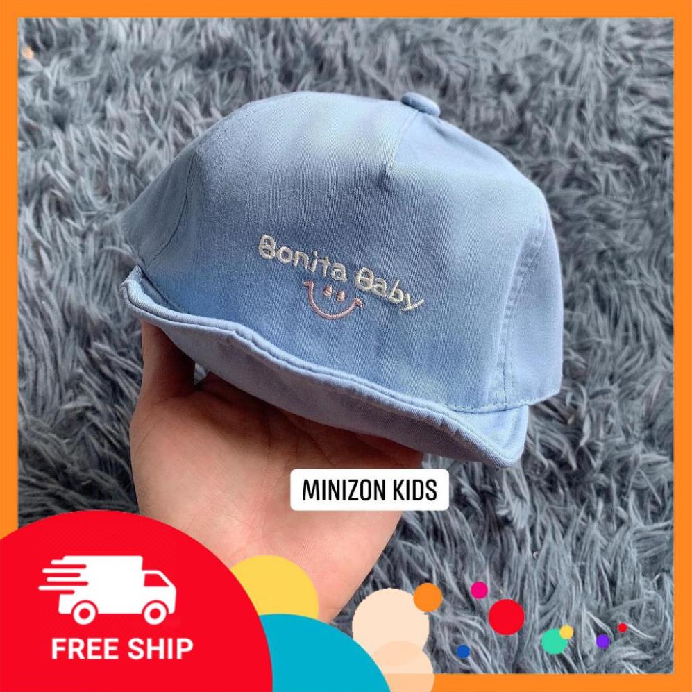 (FreeShip) Mũ Lưỡi Trai Bonita Baby Có Nút Dán Điều Chỉnh Độ Rộng Cho Bé | Momy Kids
