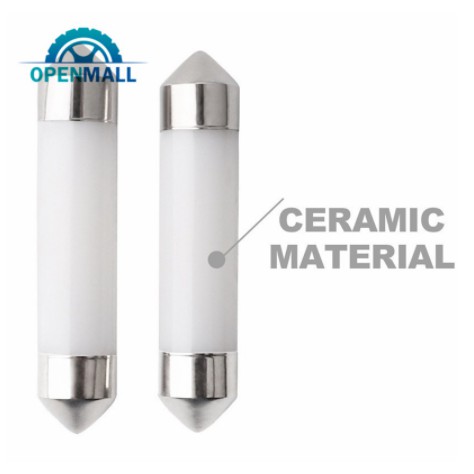 Bóng đèn LED sứ 31MM 36MM 39mm 41mm biển số xe hơi ô tô trần nội thất siêu tiết kiệm sáng con nhộng tương thích Toyota