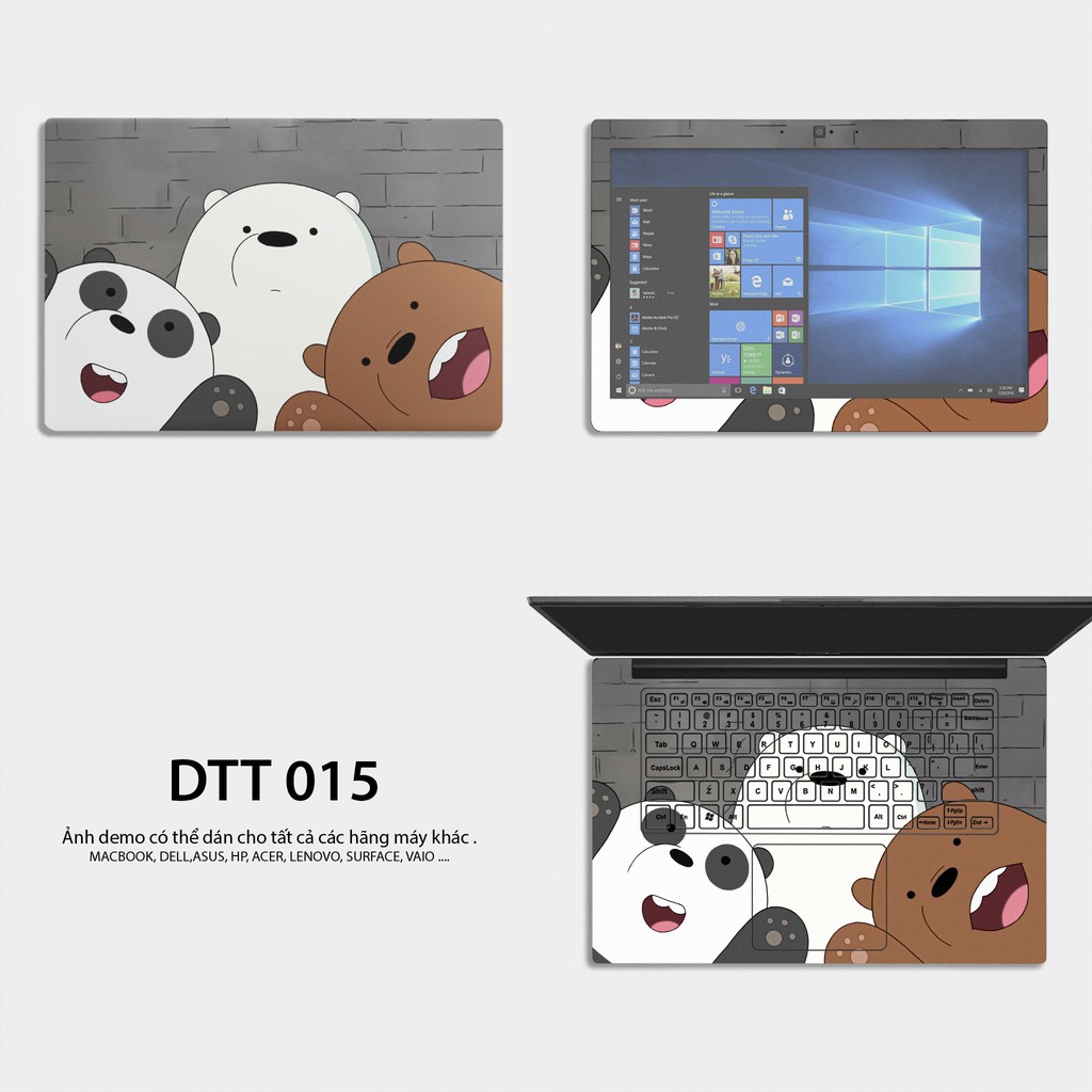 Miếng Dán Skin Laptop / Có mẫu decal dán cho tất cả các hãng máy tính