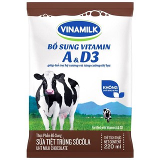 Sữa túi Vinamilk - có loại ít đường