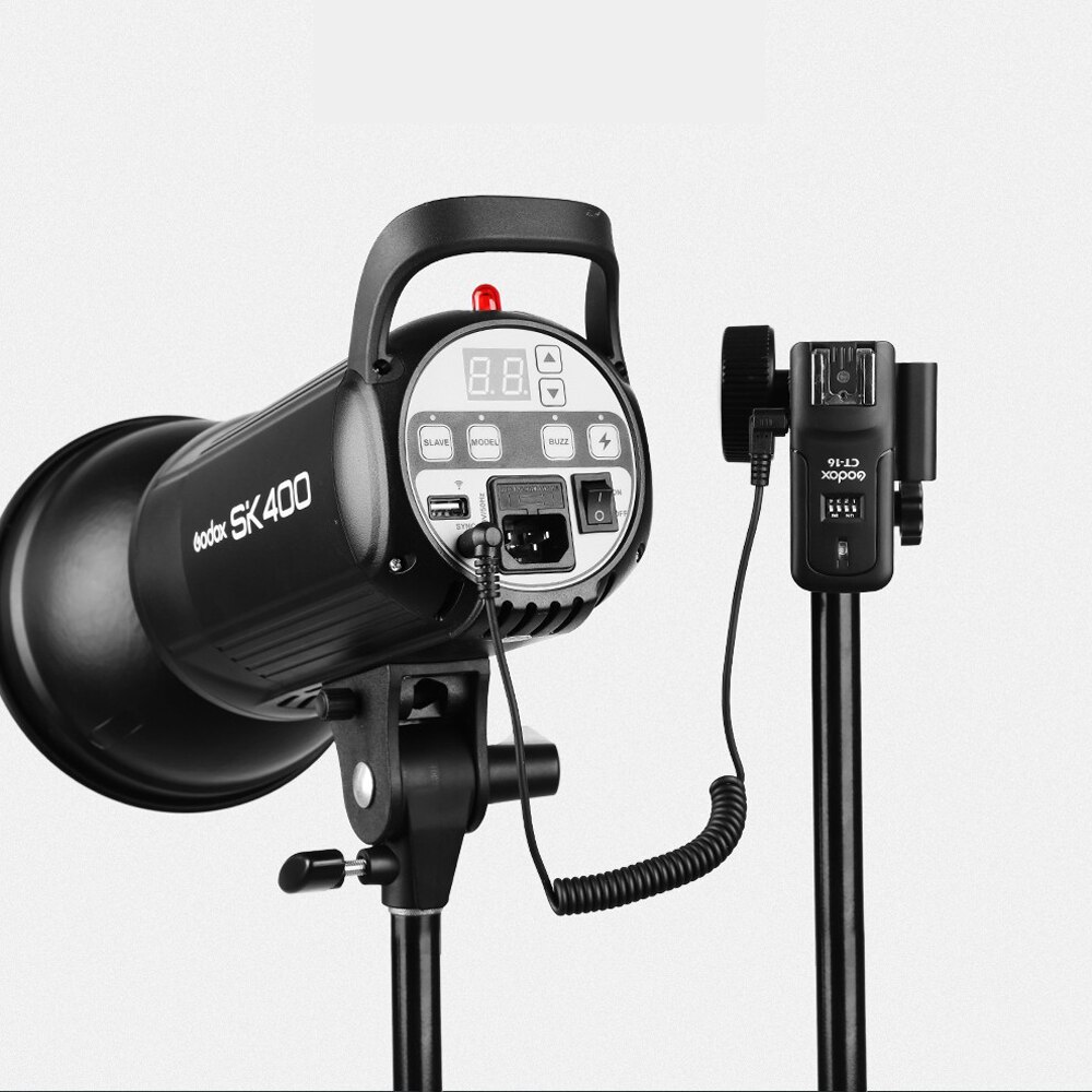 Bộ kích hoạt đèn Flash không dây Godox ct-16 kênh + 2 đầu thu cho máy ảnh Canon Nikon