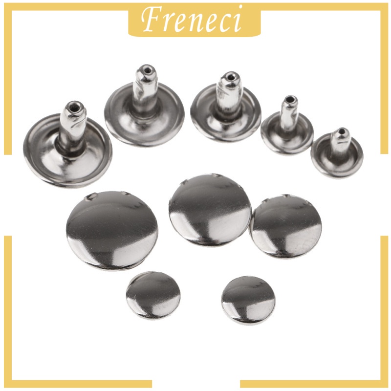 Set 100 Đinh Tán Hai Đầu Màu Bạc 6Mm X 4Mm 6Mm X 5Mm Chuyên Dụng Sửa Chữa Đồ Da