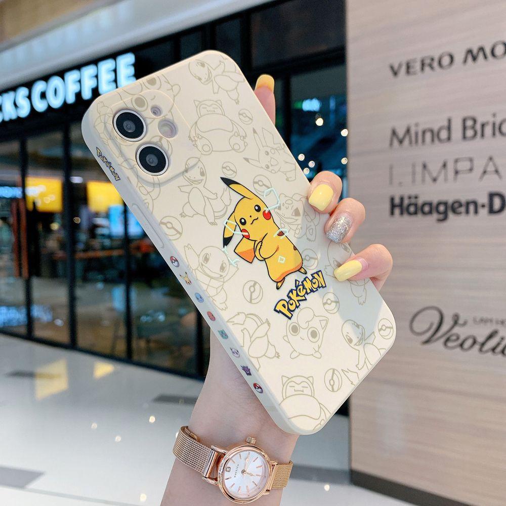 Ốp Điện Thoại Silicon In Hình Pokemon Cho IPhone 13 Pro Max 13