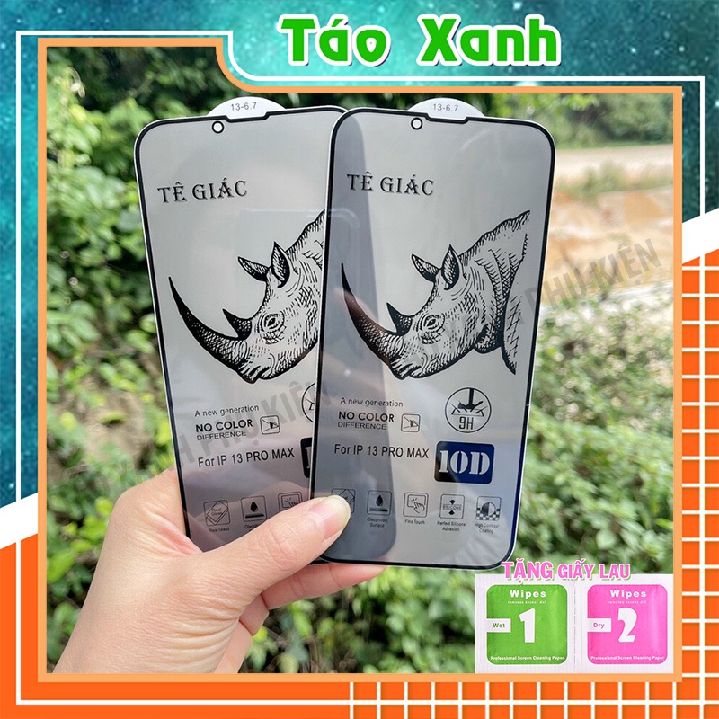 Kính Cường Lực Ip Full Màn - Chống Nhìn Trộm Tê Giác